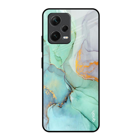 Green Marble Glossy Case for Redmi Note 12 5G