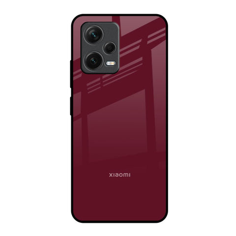 Classic Burgundy Glossy Case for Redmi Note 12 5G