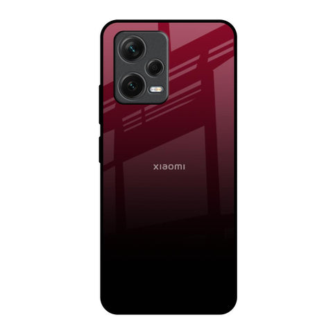 Wine Red Glossy Case For Redmi Note 12 5G