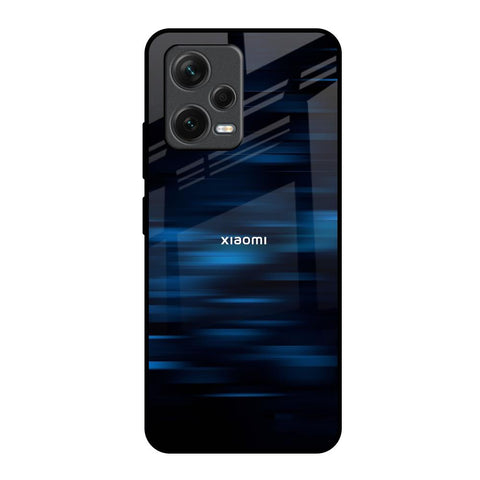 Blue Rough Abstract Glossy Case for Redmi Note 12 5G