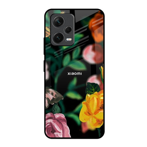 Flowers & Butterfly Glossy Case for Redmi Note 12 5G