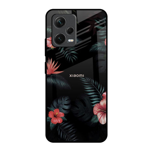 Tropical Art Flower Glossy Case for Redmi Note 12 5G