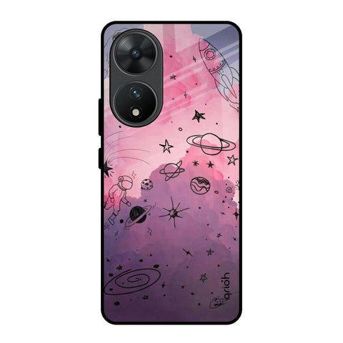 Space Doodles Glossy Case for Vivo T2 5G