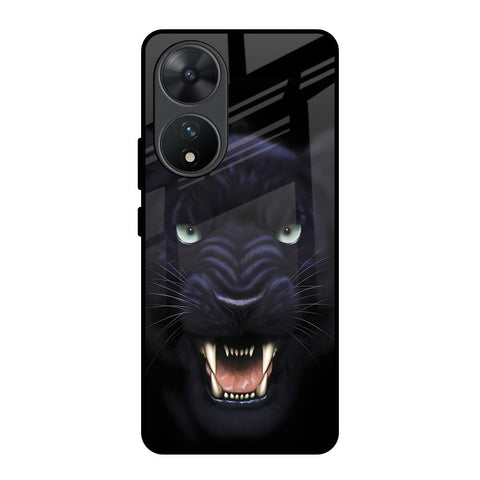 Angry Black Leopard Glossy Case for Vivo T2 5G