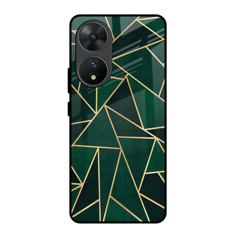 Abstract Green Glossy Case For Vivo T2 5G