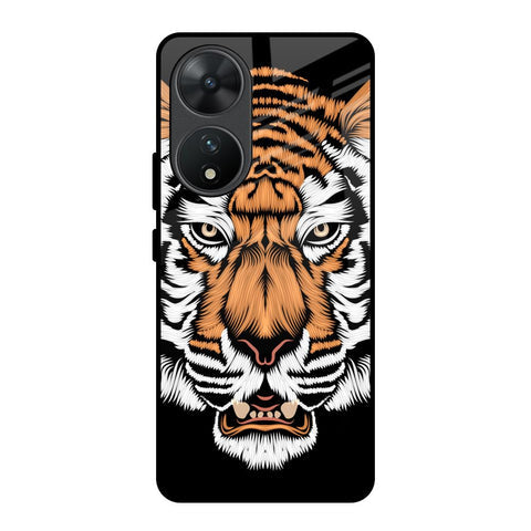 Angry Tiger Glossy Case For Vivo T2 5G