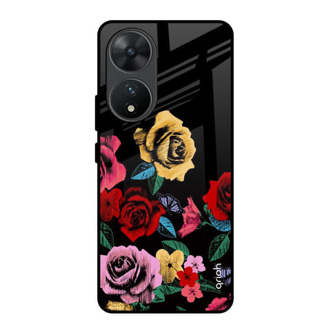 Floral Decorative Glossy Case For Vivo T2 5G