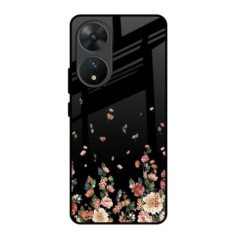 Floating Floral Print Glossy Case for Vivo T2 5G