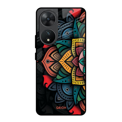 Retro Gorgeous Flower Glossy Case for Vivo T2 5G
