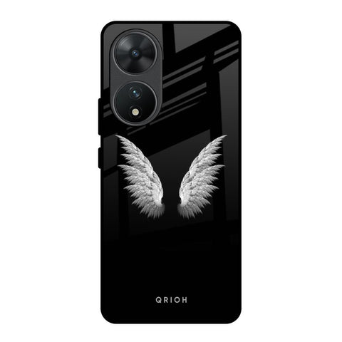 White Angel Wings Glossy Case for Vivo T2 5G