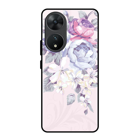 Elegant Floral Glossy Case for Vivo T2 5G