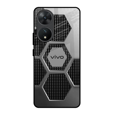 Hexagon Style Glossy Case For Vivo T2 5G