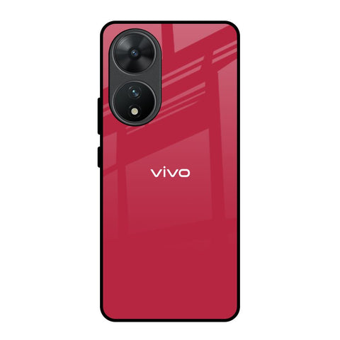 Solo Maroon Glossy case for Vivo T2 5G