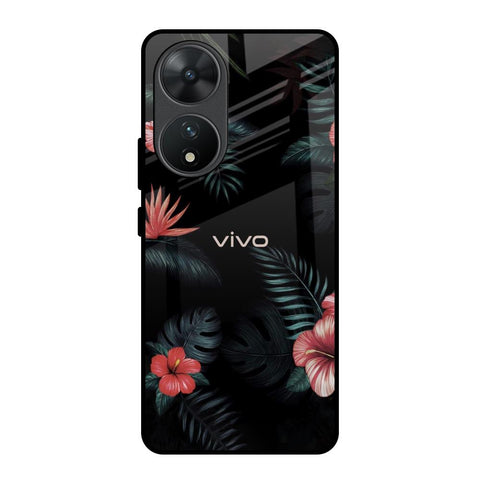 Tropical Art Flower Glossy Case for Vivo T2 5G
