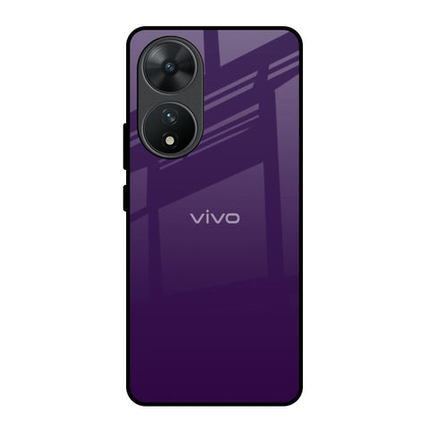 Dark Purple Glossy Case for Vivo T2 5G