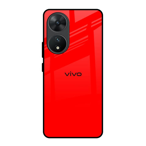 Blood Red Glossy Case for Vivo T2 5G