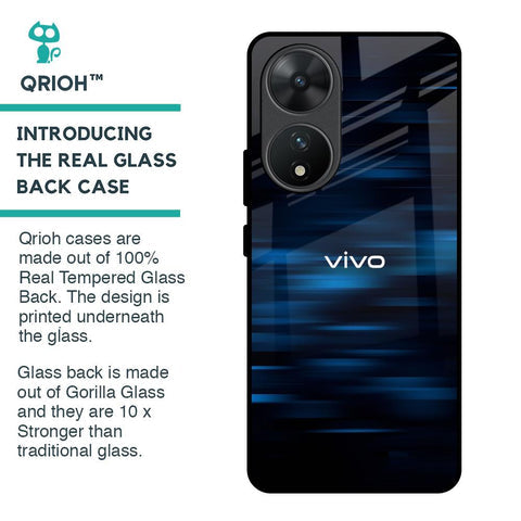Blue Rough Abstract Glossy Case for Vivo T2 5G