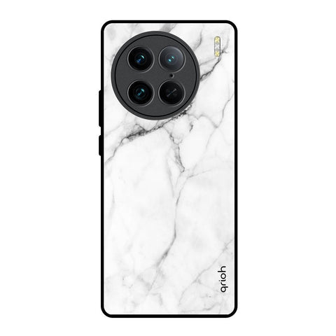 Modern White Marble Glossy Case for Vivo X90 Pro 5G
