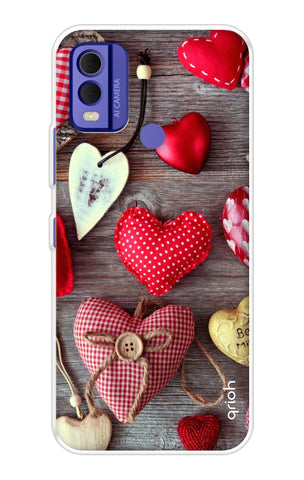 Valentine Hearts Soft Cover for Nokia C22