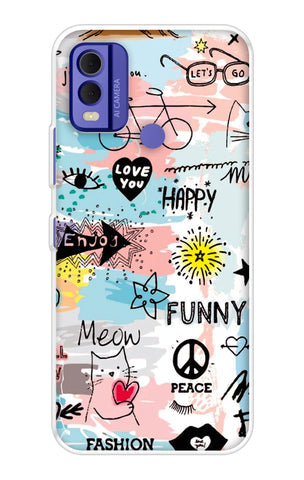Happy Doodle Soft Cover for Nokia C22