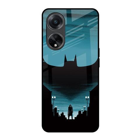 Cyan Bat Glossy Case for Oppo F23 5G