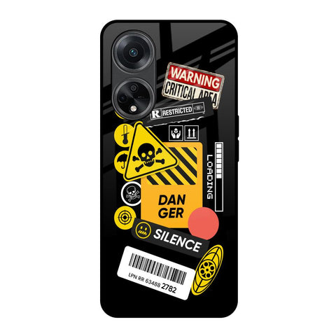 Danger Signs Glossy Case for Oppo F23 5G