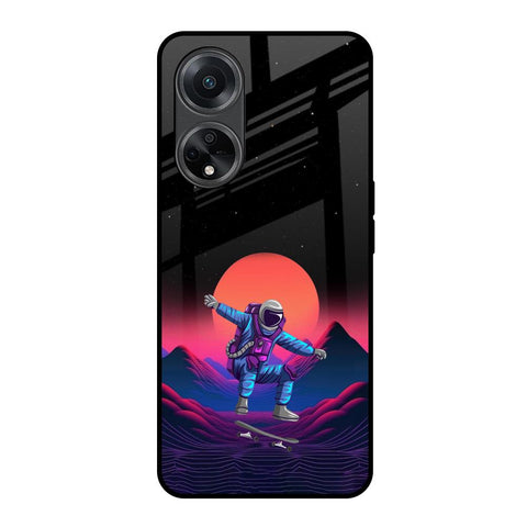 Retro Astronaut Glossy Case for Oppo F23 5G