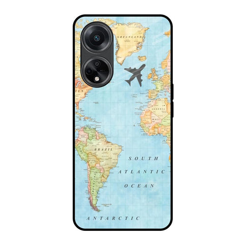 Travel Map Glossy Case for Oppo F23 5G