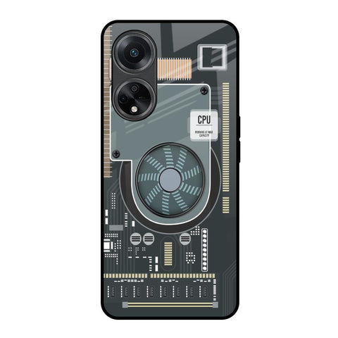 Motherboard Circuit Glossy Case for Oppo F23 5G