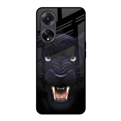 Angry Black Leopard Glossy Case for Oppo F23 5G
