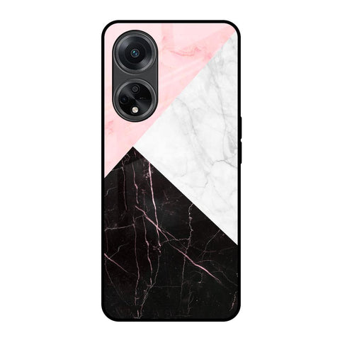 Marble Collage Art Glossy Case For Oppo F23 5G