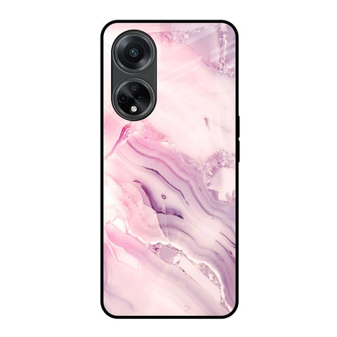 Diamond Pink Gradient Glossy Case For Oppo F23 5G