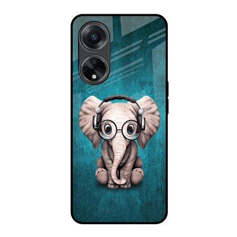 Adorable Baby Elephant Glossy Case For Oppo F23 5G