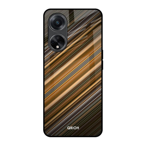 Diagonal Slash Pattern Glossy Case for Oppo F23 5G