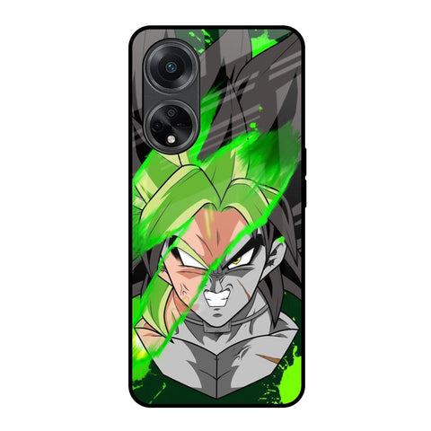 Anime Green Splash Glossy Case for Oppo F23 5G