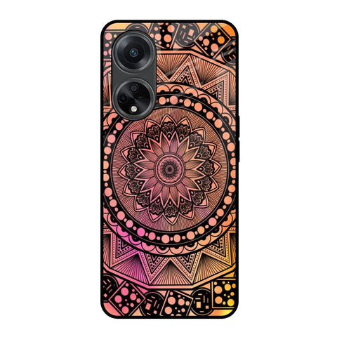 Floral Mandala Glossy Case for Oppo F23 5G