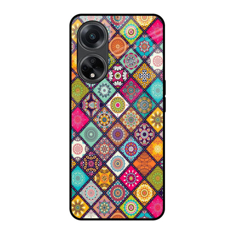 Multicolor Mandala Glossy Case for Oppo F23 5G