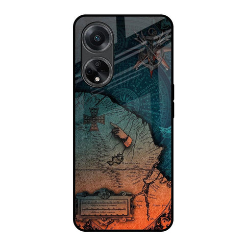 Geographical Map Glossy Case for Oppo F23 5G