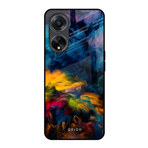 Multicolor Oil Painting Glossy Case for Oppo F23 5G