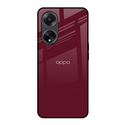 Classic Burgundy Glossy Case for Oppo F23 5G