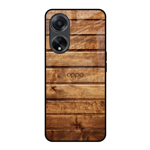 Wooden Planks Glossy Case for Oppo F23 5G