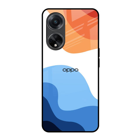 Wavy Color Pattern Glossy Case for Oppo F23 5G