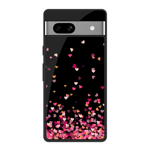 Heart Rain Fall Glossy Case for Google Pixel 7A