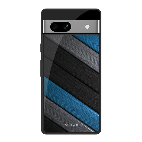 Multicolor Wooden Effect Glossy Case for Google Pixel 7A