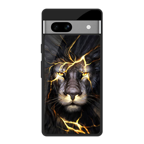 Golden Grey Lion Glossy Case for Google Pixel 7A