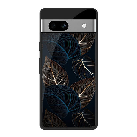 Blue Golden Leaves Glossy Case for Google Pixel 7A