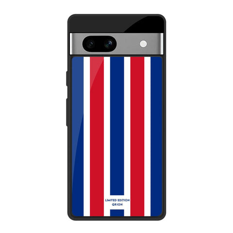 Tricolor Flag Glossy Case for Google Pixel 7A