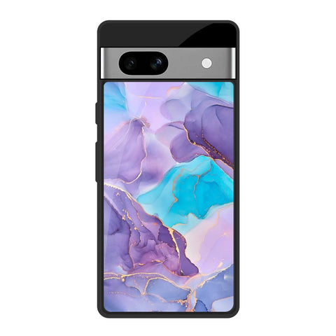 Alcohol ink Marble Glossy Case for Google Pixel 7A