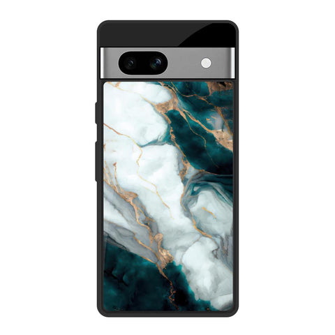 Aqua Green Marble Glossy Case for Google Pixel 7A