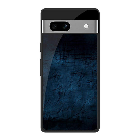 Dark Blue Grunge Glossy Case for Google Pixel 7A